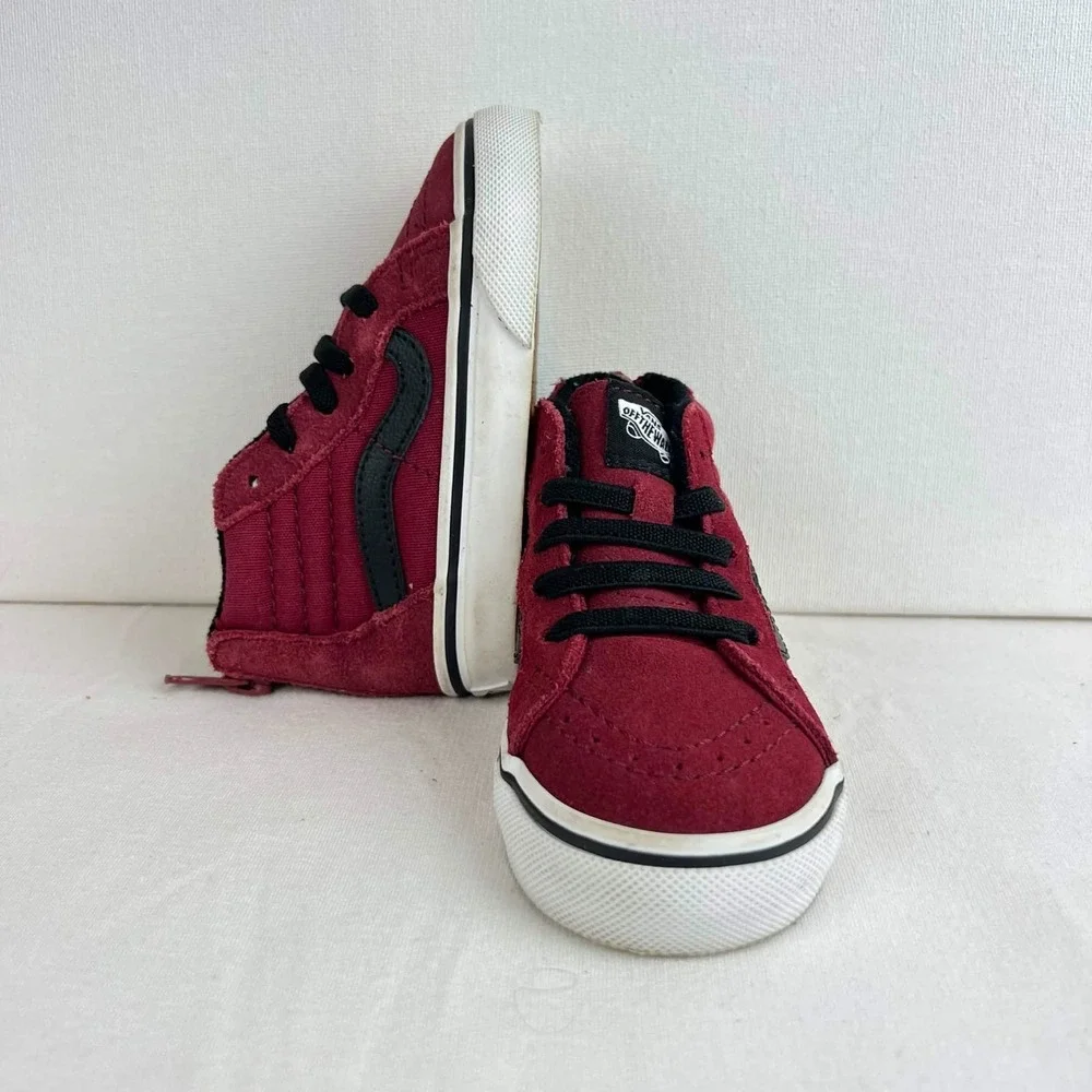 GUC Vans Sk8-Hi Skate Classic Shoe Baby Toddler Sneaker Black White Size 5